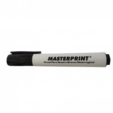 Marcador Pincel Para Quadro Branco Masterprint Preto