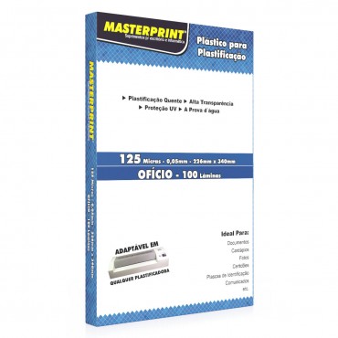 Plástico Para Plastificação Polaseal Oficio 226x340 c/ 100 unidades