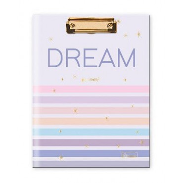 Pasta Prancheta com Bloco Anotações Positivity Dream Cadersil 