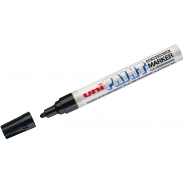 Caneta Marcador Pincel Permanente Uni Paint Marker PX-20 Preto