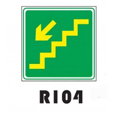 PLACA FOTOLUMINESCENTE SINALIZAÇÃO 20X20 PVC 1MM -R104