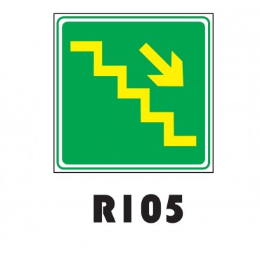 PLACA FOTOLUMINESCENTE SINALIZAÇÃO 20X20 PVC 1MM -R105