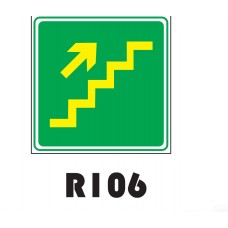 PLACA FOTOLUMINESCENTE SINALIZAÇÃO 20X20 PVC 1MM -R106