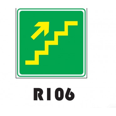 PLACA FOTOLUMINESCENTE SINALIZAÇÃO 20X20 PVC 1MM -R106