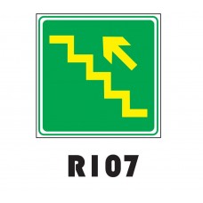 PLACA FOTOLUMINESCENTE SINALIZAÇÃO 20X20 PVC 1MM -R107