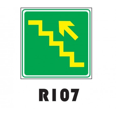 PLACA FOTOLUMINESCENTE SINALIZAÇÃO 20X20 PVC 1MM -R107