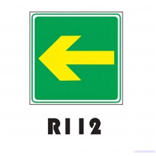 PLACA FOTOLUMINESCENTE SINALIZAÇÃO 20X20 PVC 1MM -R112