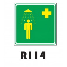 PLACA FOTOLUMINESCENTE SINALIZAÇÃO 20X20 PVC 1MM -R114