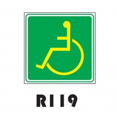PLACA FOTOLUMINESCENTE SINALIZAÇÃO 20X20 PVC 1MM -R119