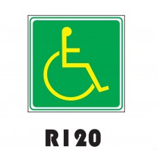 PLACA FOTOLUMINESCENTE SINALIZAÇÃO 20X20 PVC 1MM -R120