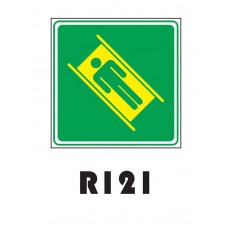 PLACA FOTOLUMINESCENTE SINALIZAÇÃO 20X20 PVC 1MM -R121