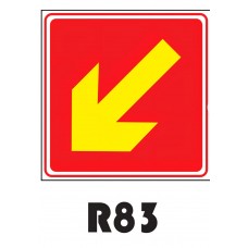 PLACA FOTOLUMINESCENTE SINALIZAÇÃO 20X20 PVC 1MM -R83
