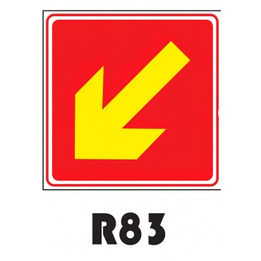 PLACA FOTOLUMINESCENTE SINALIZAÇÃO 20X20 PVC 1MM -R83
