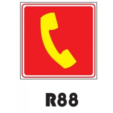 PLACA FOTOLUMINESCENTE SINALIZAÇÃO 20X20 PVC 1MM -R88