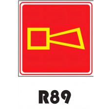 PLACA FOTOLUMINESCENTE SINALIZAÇÃO 20X20 PVC 1MM -R89
