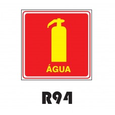 PLACA FOTOLUMINESCENTE SINALIZAÇÃO 20X20 PVC 1MM -R94