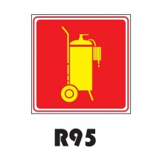 PLACA FOTOLUMINESCENTE SINALIZAÇÃO 20X20 PVC 1MM -R95