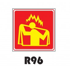 PLACA FOTOLUMINESCENTE SINALIZAÇÃO 20X20 PVC 1MM -R96