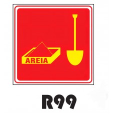 PLACA FOTOLUMINESCENTE SINALIZAÇÃO 20X20 PVC 1MM -R99