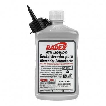 Reabastecedor Para Pincel Atomico Radex ATX 500ml Preto