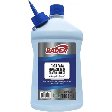 Reabastecedor Tinta Para Pincel Marcador De Quadro Branco 1000ml Radex Azul Reabastecedor Tinta Para Pincel Marcador De Quadro Branco 1000ml Radex Azul