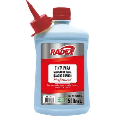 Reabastecedor Tinta Para Pincel Marcador De Quadro Branco 500ml Radex Vermelho