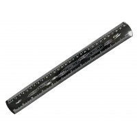 Régua Flexível de 30 cm Preta Waleu
