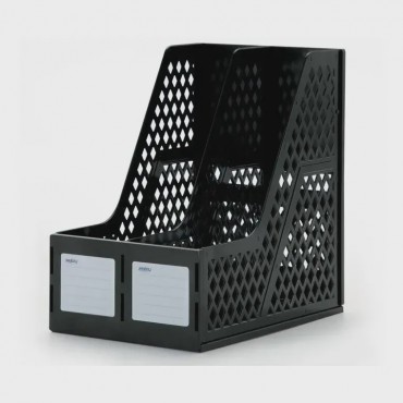 Porta Pastas e Revistas Duplo Preto Waleu