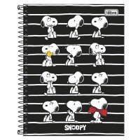 Caderno Colegial Capa Dura 10 Matérias 160 Folhas Snoopy B