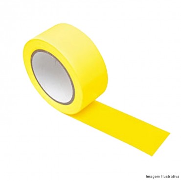 Fita Demarcação de Solo 38mmx15m Amarela Eurocel