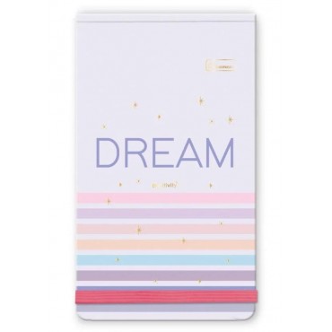Bloco Anotações com Elástico Positivity Dream Cadersil 