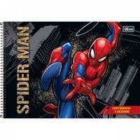Caderno Desenho Espiral Capa Dura Spider-Man 80 Folhas A