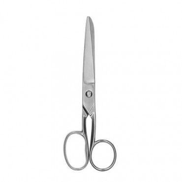 Tesoura Multiuso Aço Inox Metal 20,3cm BRW Prateada 8 Polegadas