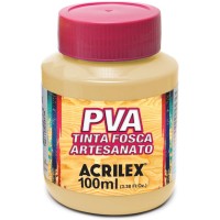Tinta Fosca PVA Artesanato Acrilex 100 ml Amarelo Pele