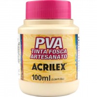 Tinta Fosca PVA Artesanato Acrilex 100 ml Areia
