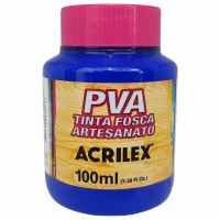Tinta Fosca PVA Artesanato Acrilex 100 ml Azul Ultramar