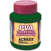 Tinta Fosca PVA Artesanato Acrilex 100 ml Verde Musgo
