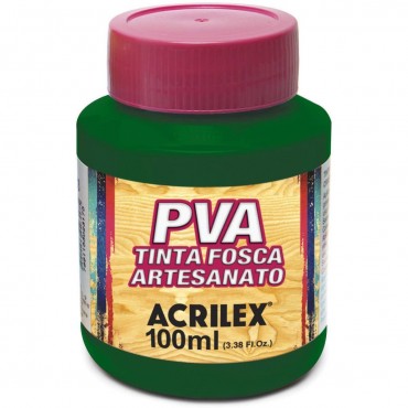 Tinta Fosca PVA Artesanato Acrilex 100 ml Verde Musgo