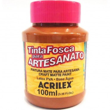 Tinta Fosca PVA Artesanato Acrilex 100 ml Marrom