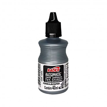 Tinta para Carimbo Automático Radex 40ml Preto