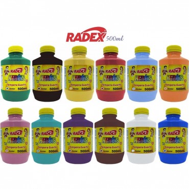 Tinta Guache Radex 500ML Azul Escuro