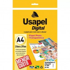 Transparencia Inkjet Usapel A4 75g 50 folhas Transparencia Inkjet Usapel A4 75g 50 folhas