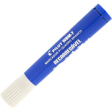 Marcador Pincel Para Quadro Branco Pilot Recarregável WBM-7 Azul